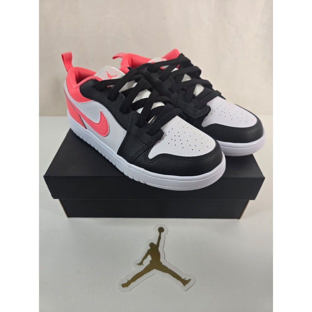 Jordan 1 Low Alt GS Black Pink Gaze White Kids Shoes DR9748-025 New
